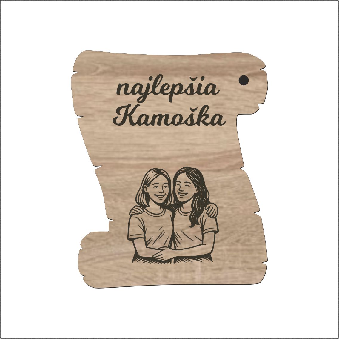 Pergamenová tabuľka – Najlepšia kamoška