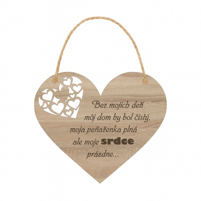 Drevené srdce – Bez mojich detí by moje srdce bolo prázdne