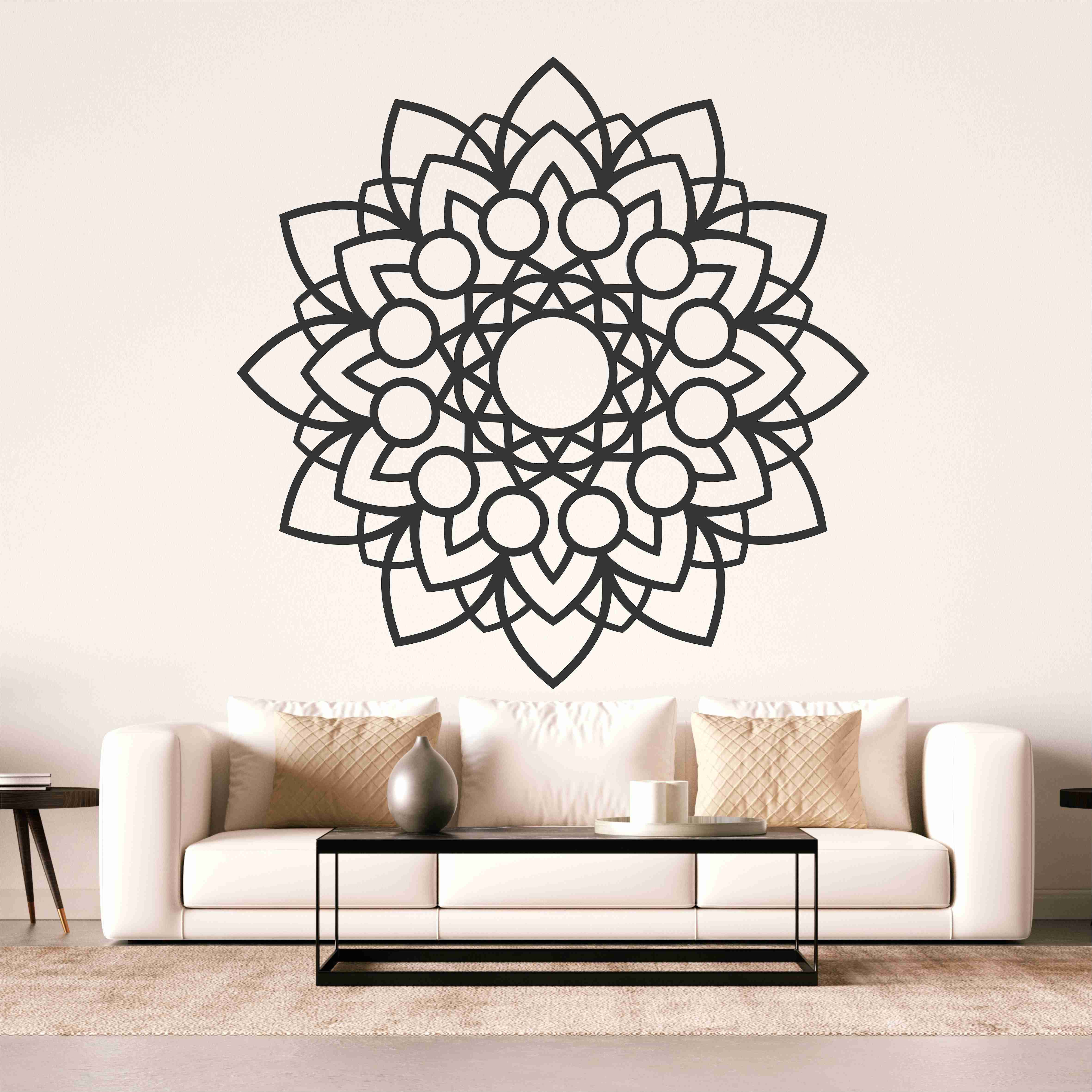 Drevená mandala na stenu - Planet