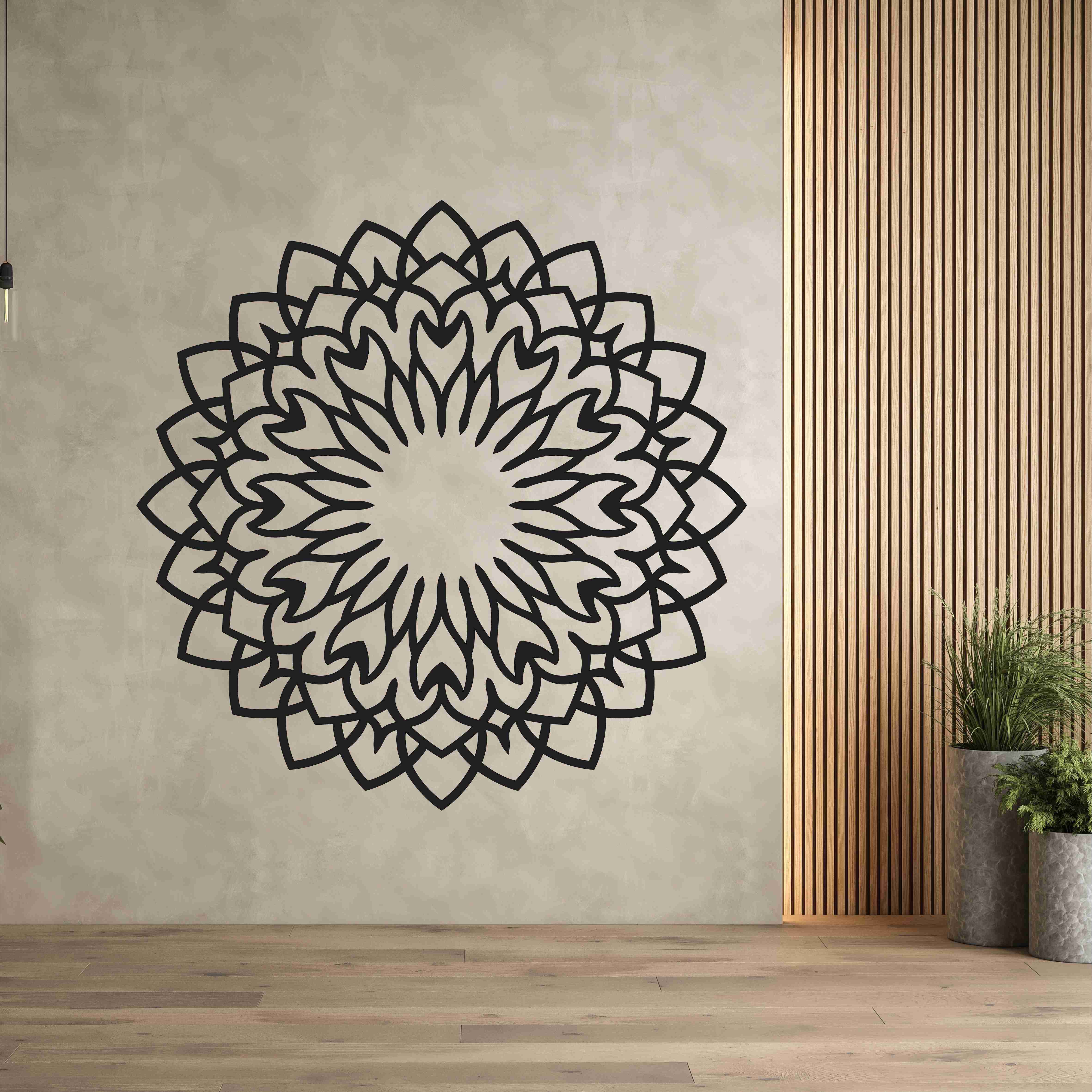 Drevená mandala na stenu - Láska