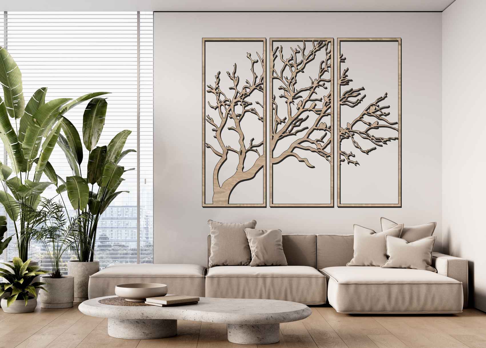 Trojdielny obraz na stenu - Koruna stromu