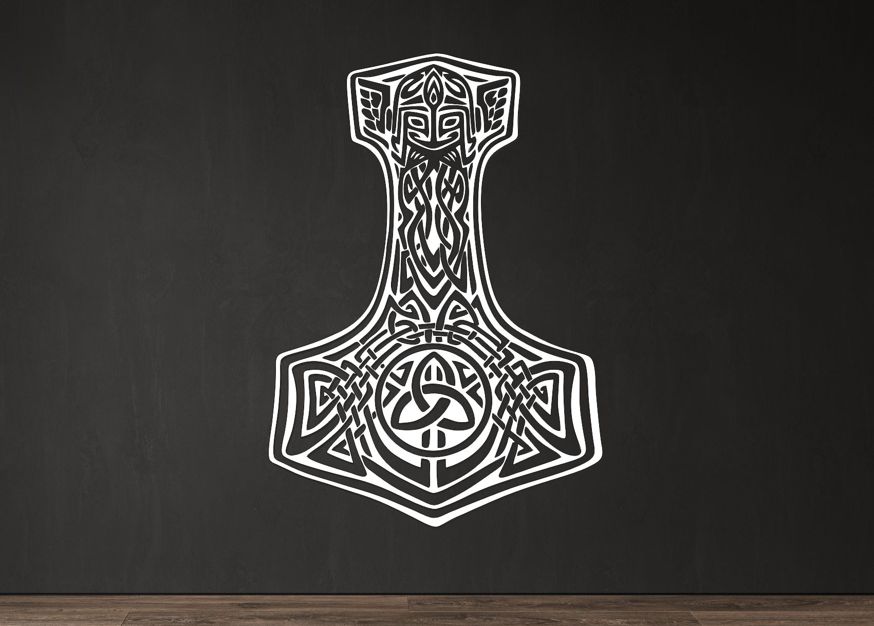 Drevený obraz – Thorove kladivo