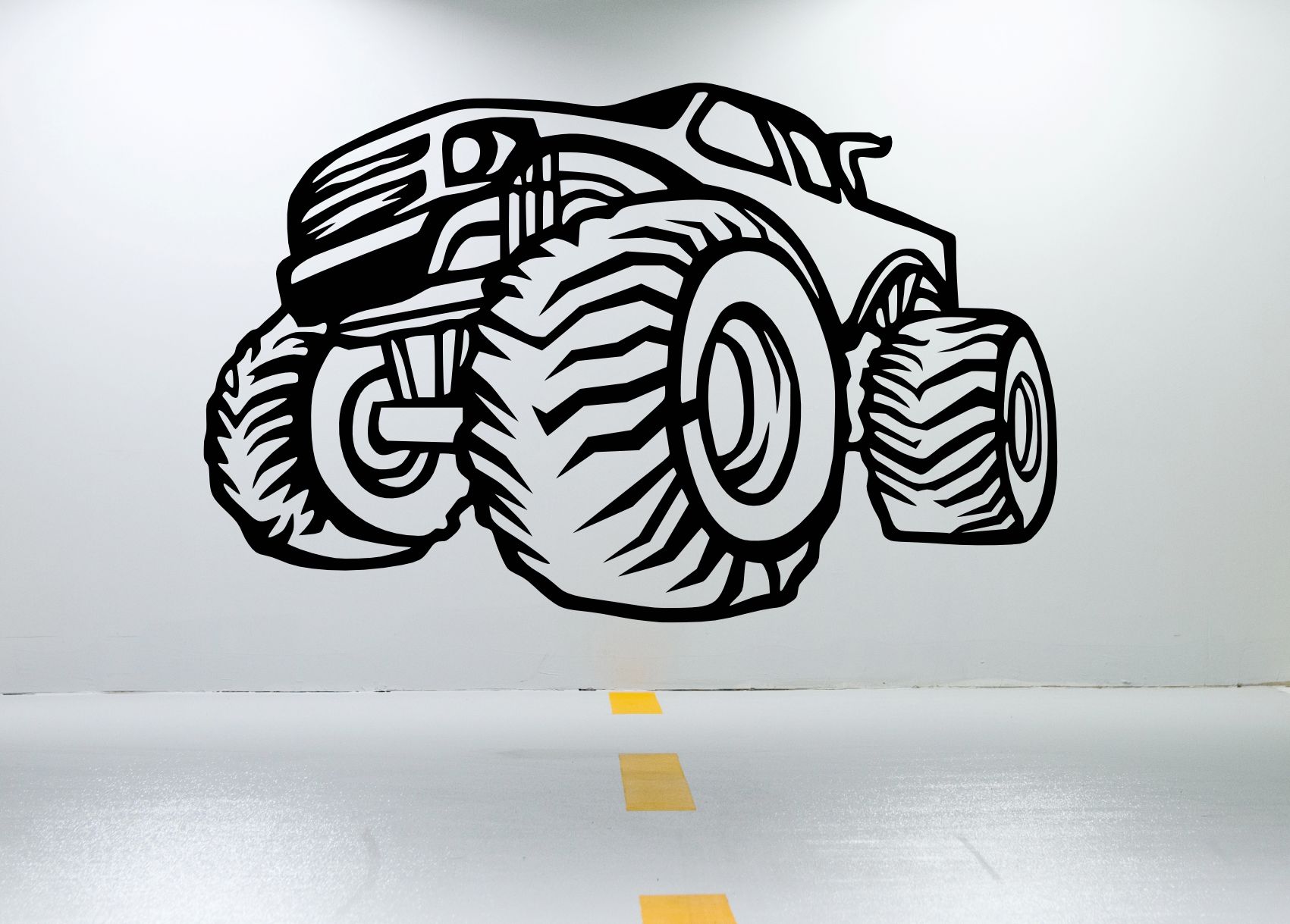 Drevený obraz na stenu – Monster Truck Off-road