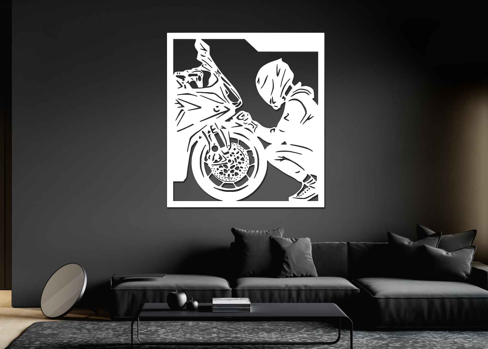 Drevený obraz na stenu - Moto obraz