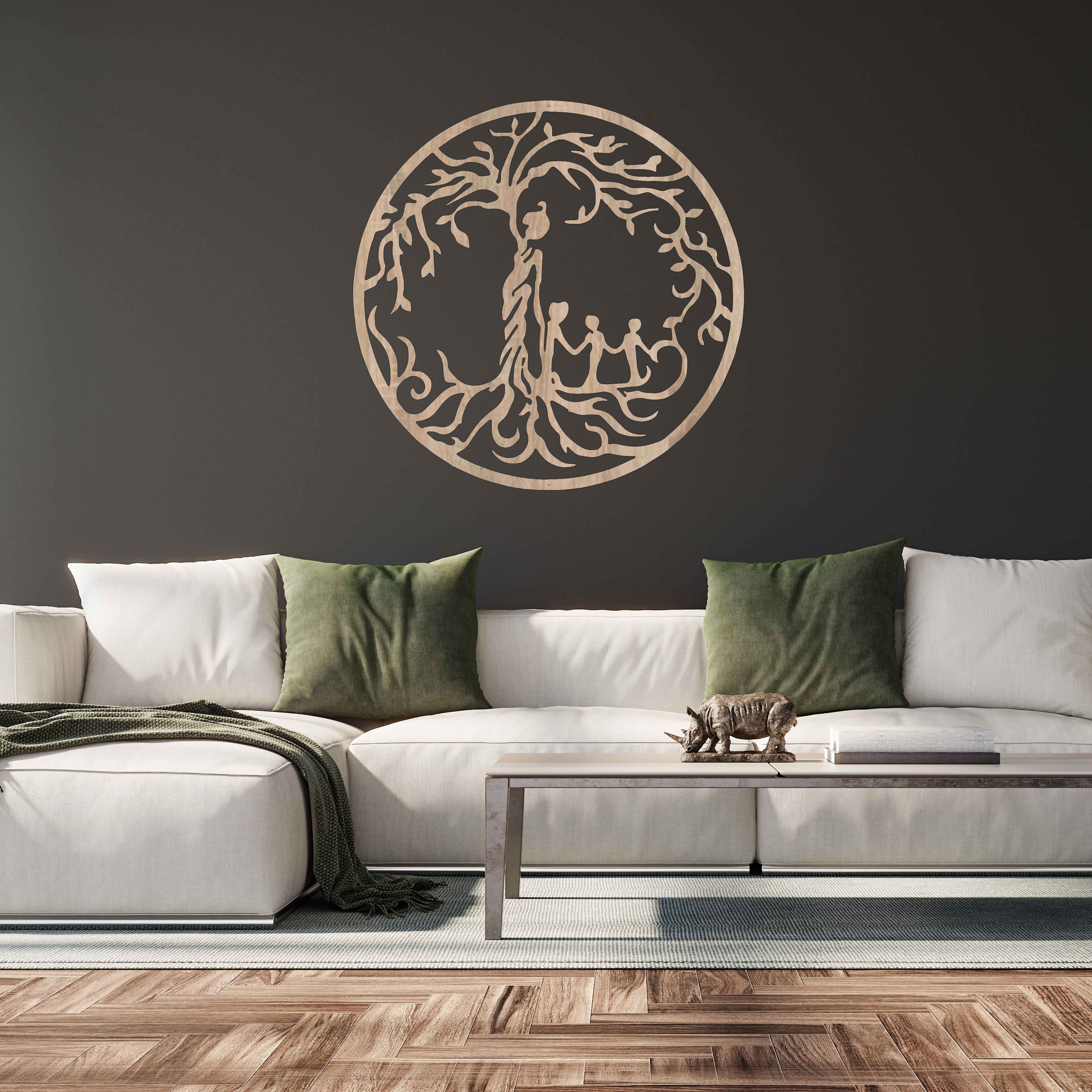 Drevený strom života na stenu