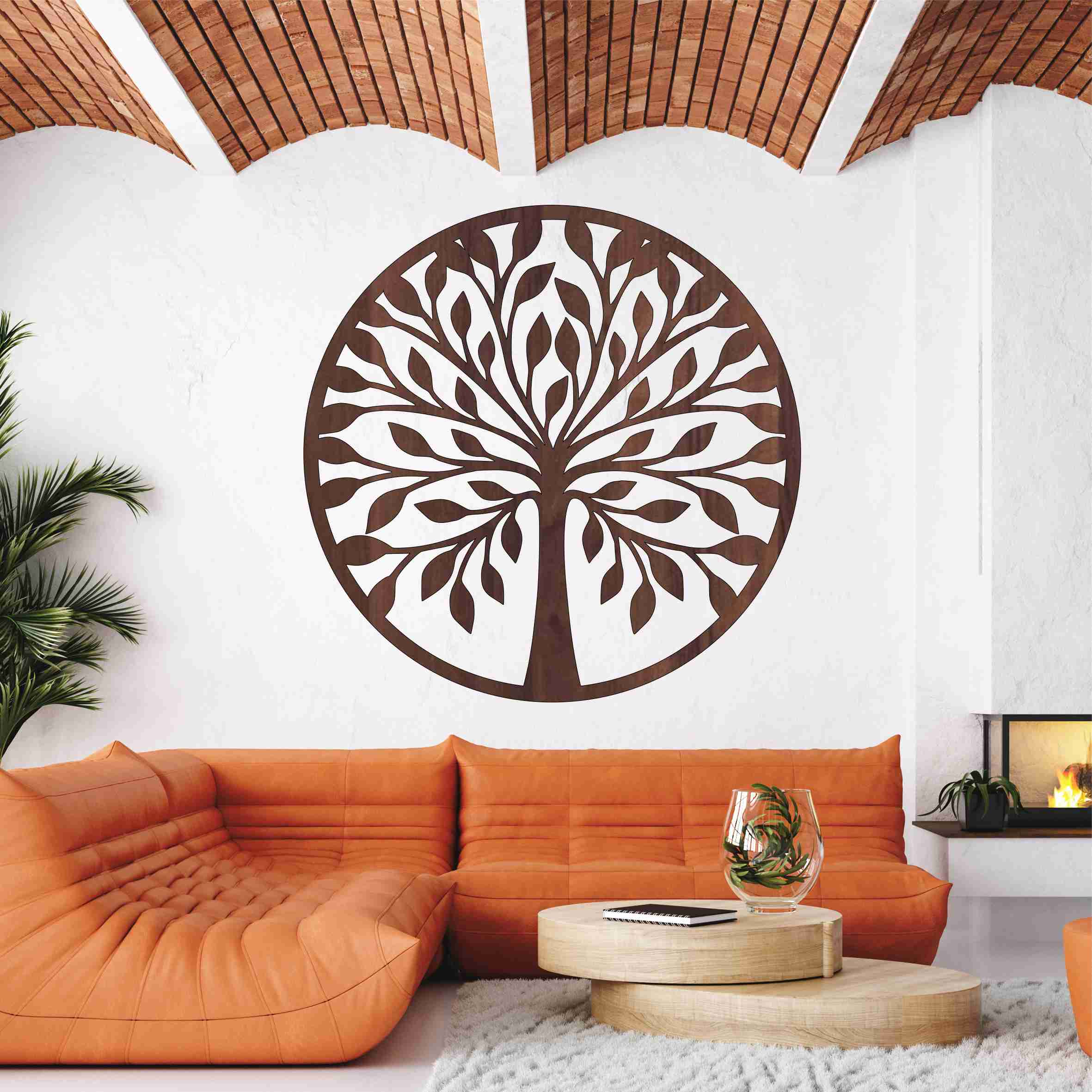 Drevený strom života na stenu