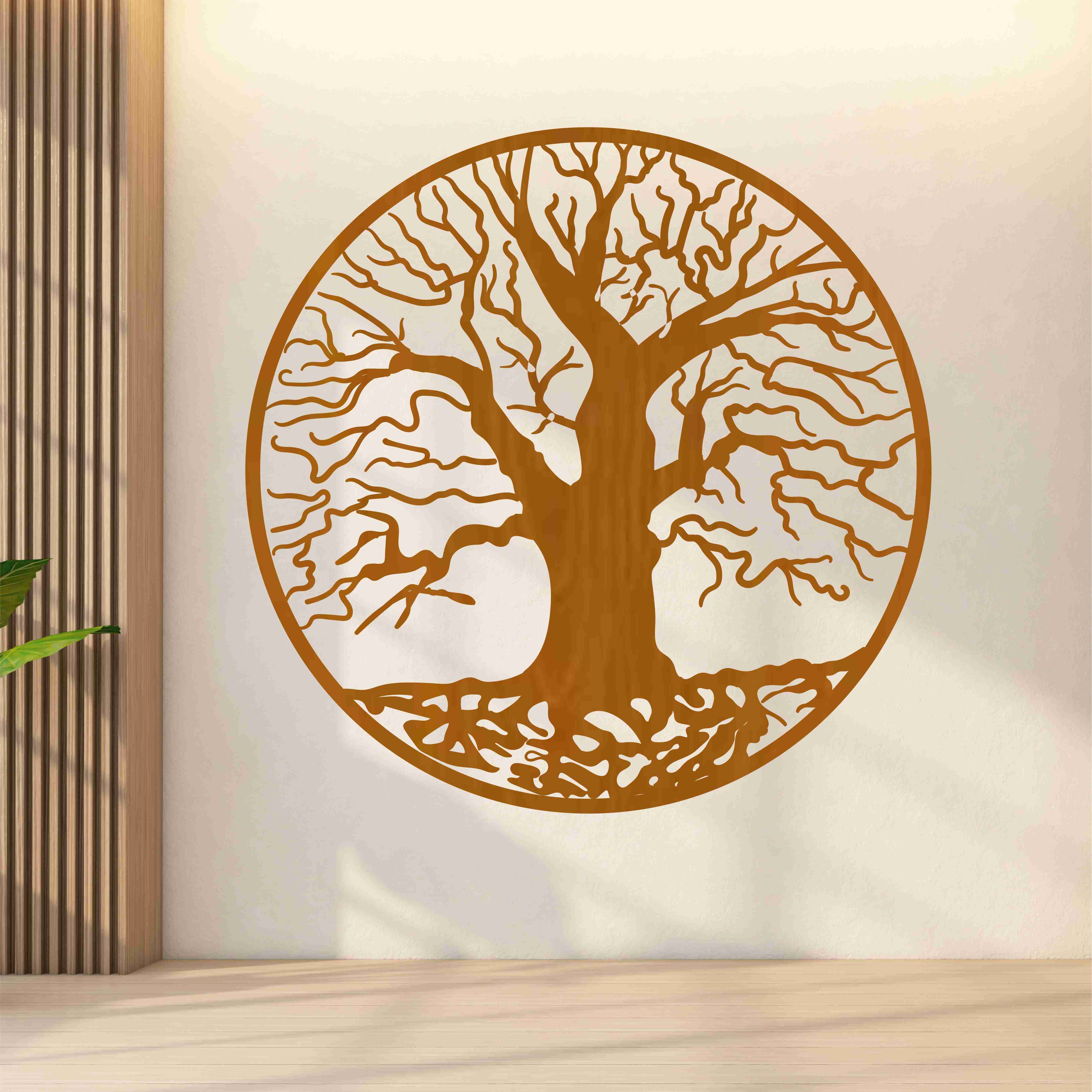 Drevený strom života na stenu