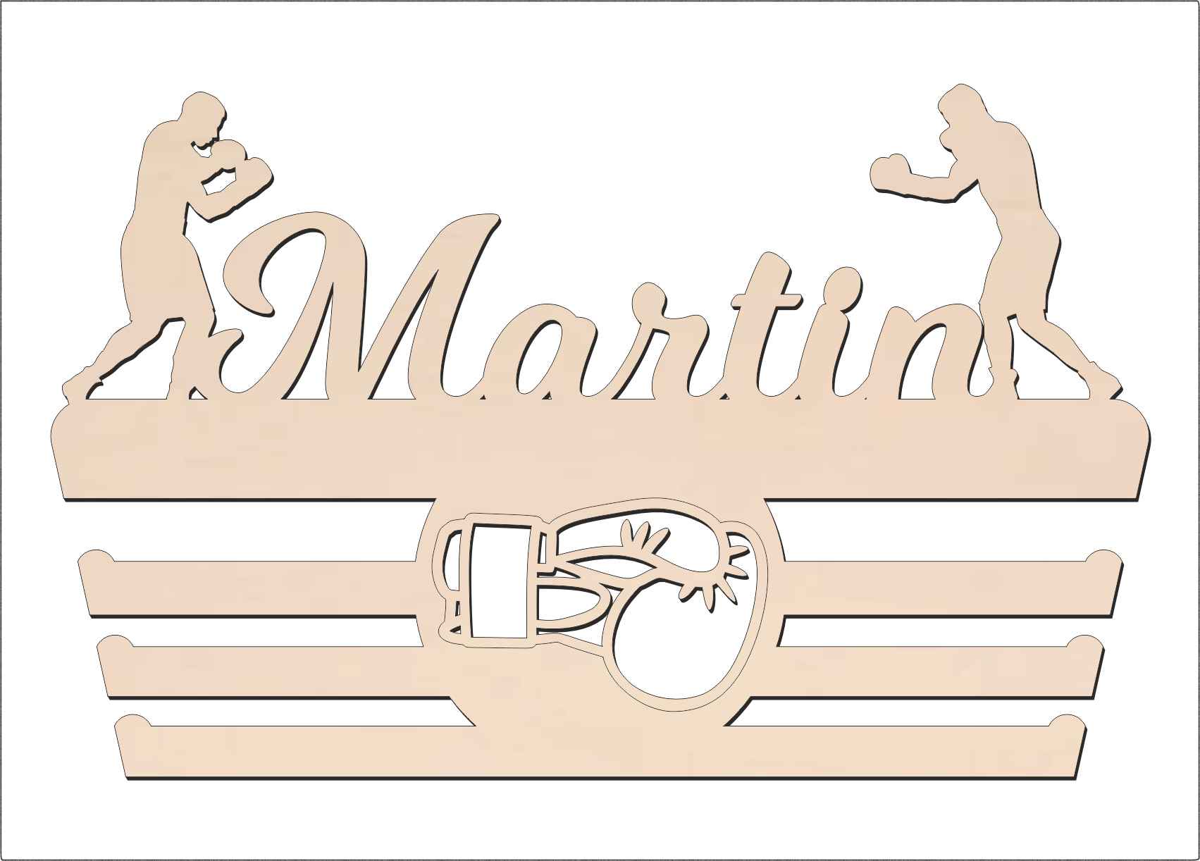 Vešiak na medaily - BOX