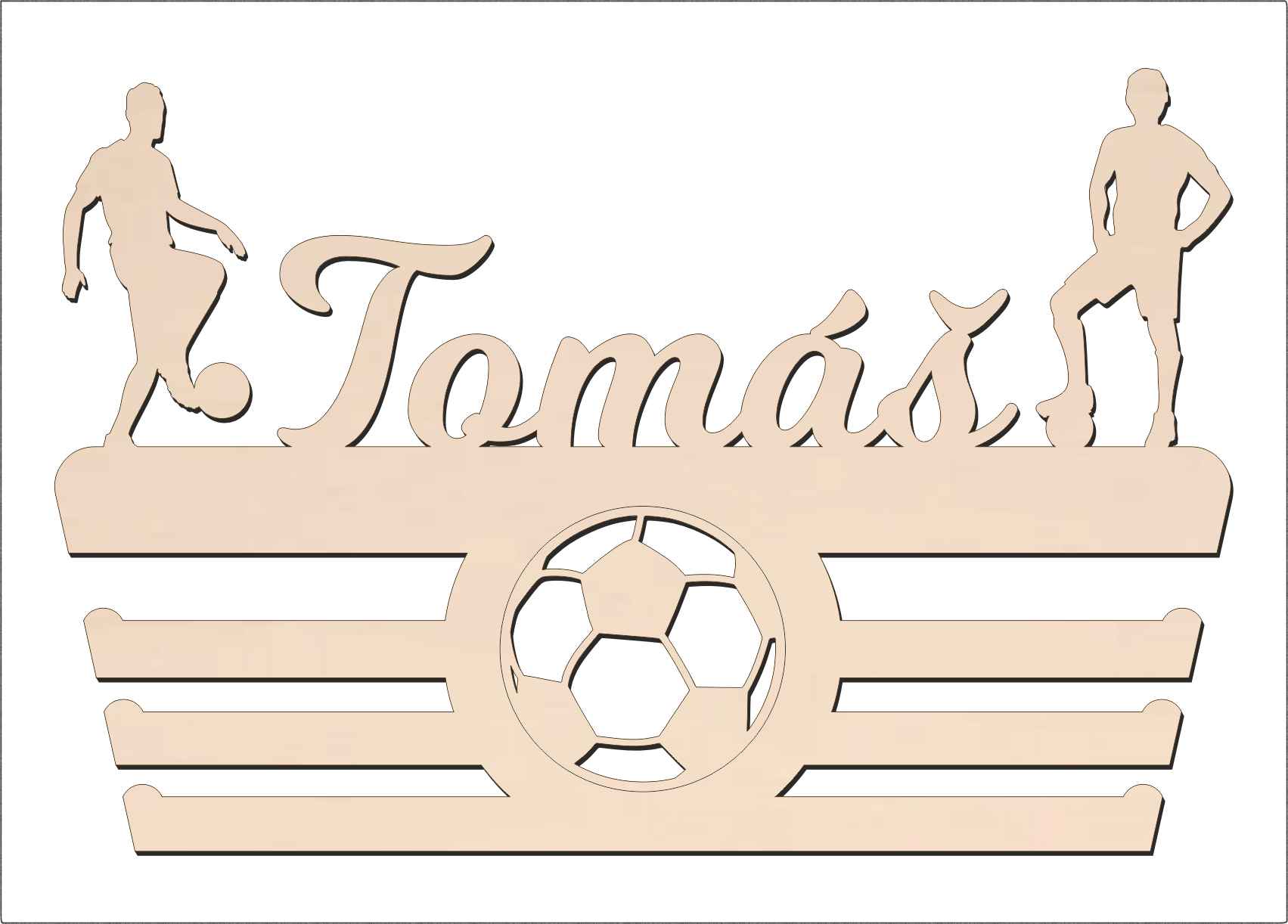 Vešiak na medaily - Futbal