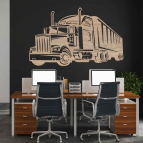 Drevený obraz na stenu - Kamión