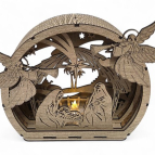 Exkluzívny drevený betlehem s anjelmi