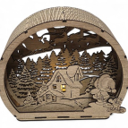 Drevená zimná dedinka