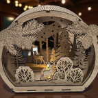 Drevená zimná krajina