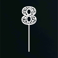 Drevené zapichovacie číslo - 8