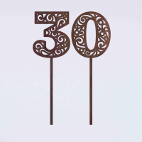 Drevené zapichovacie číslo - 8