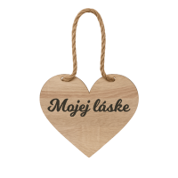 Drevené srdiečko – Mojej láske