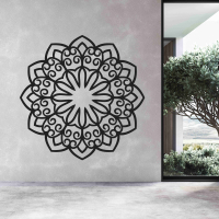 Drevená mandala na stenu - Sun