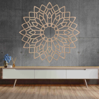 Drevená mandala na stenu