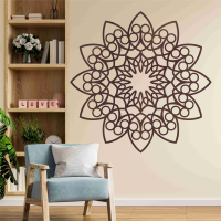 Drevená mandala na stenu