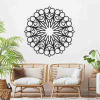 Drevená mandala na stenu - Planet