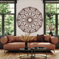 Drevená mandala na stenu