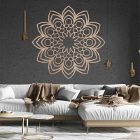 Drevená mandala na stenu