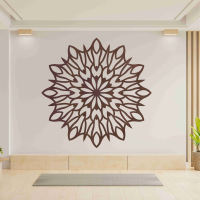 Drevená mandala na stenu - Slnko