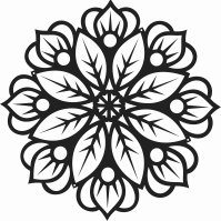 Drevená mandala na stenu