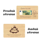 Drevená obálka na peniaze pre chlapca - Sviatosť ku krstu