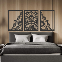 Trojdielny obraz na stenu - Mandala