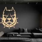 Drevený obraz na stenu - Pitbull