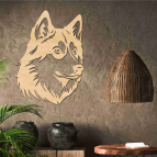 Drevený obraz na stenu - Vlk