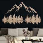 Drevený obraz na stenu - Hory