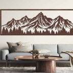 Drevený obraz na stenu - Hory