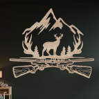 Drevený obraz – Mačka vykúkajúca spoza rohu