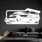 Drevený obraz na stenu - Závodné auto