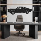 Drevený obraz na stenu - Mustang