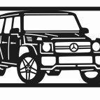 Drevený obraz na stenu - Mercedes G