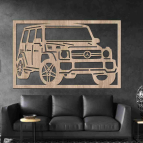 Drevený obraz na stenu - Mercedes G