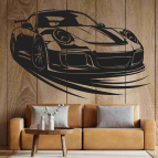 Drevený obraz na stenu - Porche