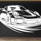 Drevený obraz na stenu - Porche