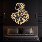 Drevený obraz na stenu – Žena v prírode