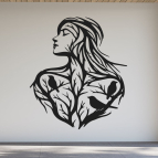 Drevený obraz na stenu – Žena v prírode