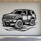 Drevený obraz na stenu – Jeep Off-road