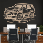 Drevený obraz na stenu – Jeep Off-road