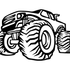 Drevený obraz na stenu – Monster Truck Off-road