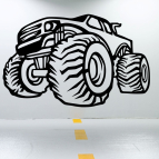 Drevený obraz na stenu – Monster Truck Off-road