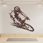 Drevený obraz na stenu – Cyklista