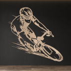 Drevený obraz na stenu – Cyklista