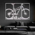 Trojdielny obraz na stenu - Bicykel